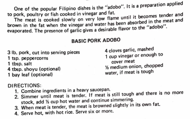 Basic Pork Adobo