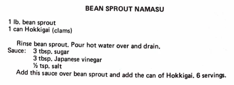 Bean Sprout Namasu