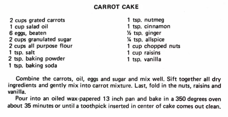 Carrot Cake