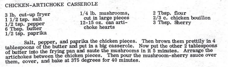 Chicken-Artichoke Casserole