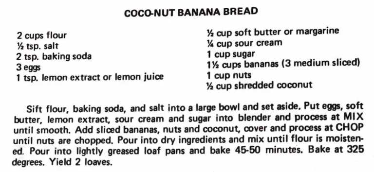 Coco-Nut Banana Bread