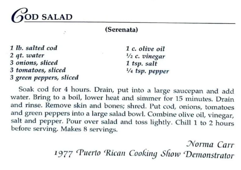 Cod Salad (Serenata)