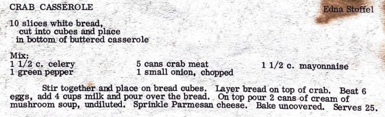 Crab Casserole