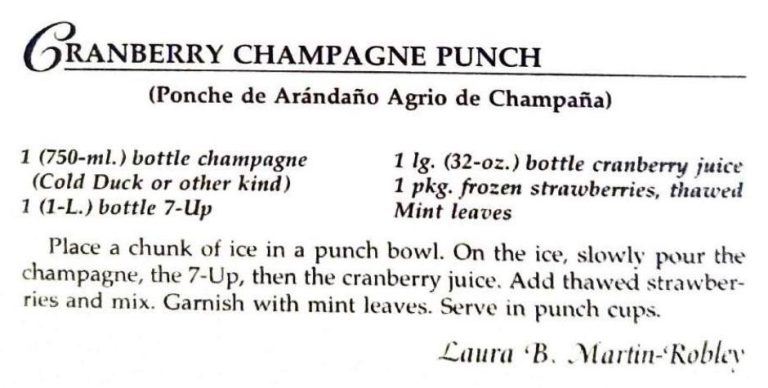 Cranberry Champagne Punch