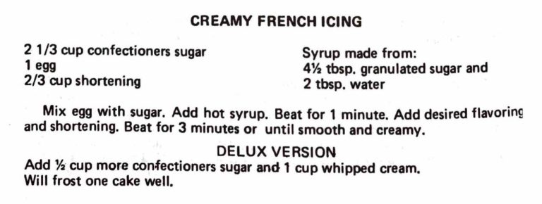 Creamy French Icing