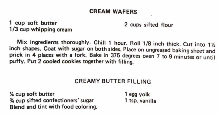 Cream Wafers with Creamy Butter Filling