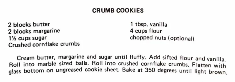 Crumb Cookies