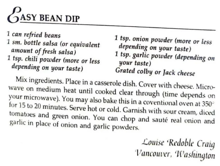 Easy Bean Dip
