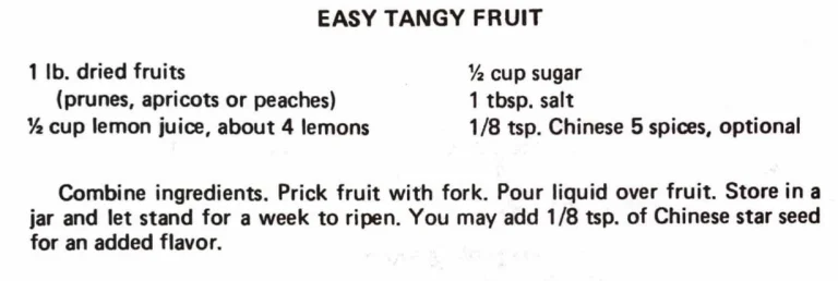 Easy Tangy Fruit