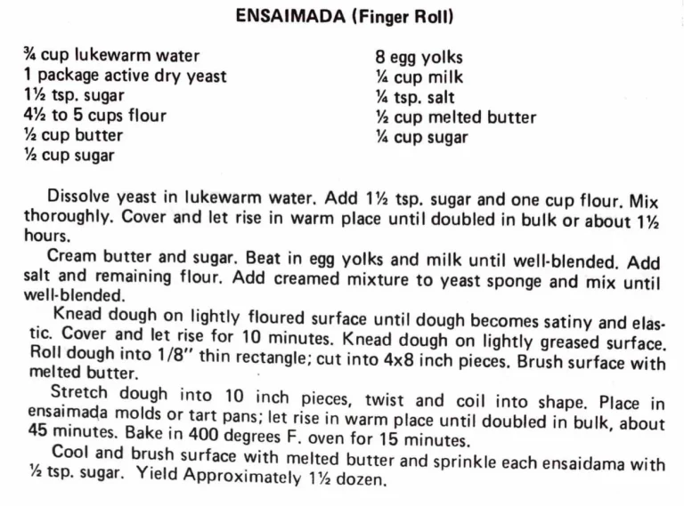 Ensaimada (Finger Roll)