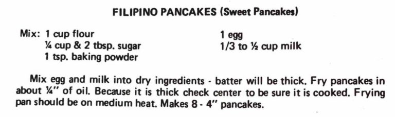 Filipino Pancakes (Sweet Pancakes)