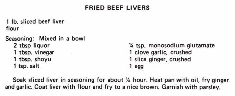 Fried Beef Livers