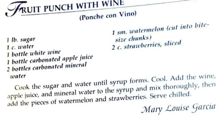 Fruit Punch with Wine