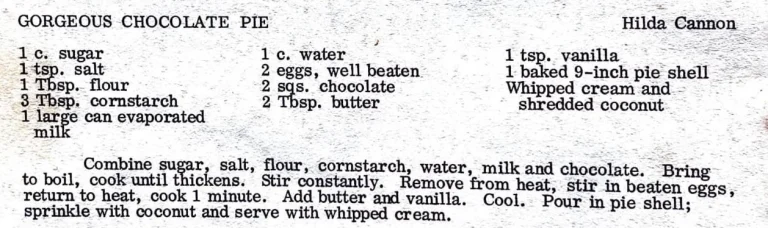 Gorgeous Chocolate Pie