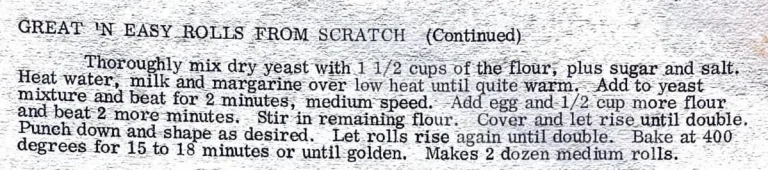 Great ‘N Easy Rolls From Scratch