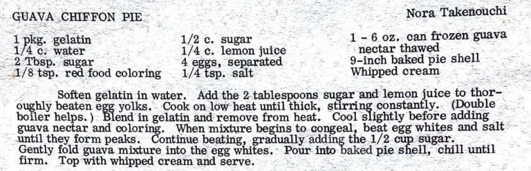 Guava Chiffon Pie
