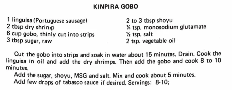 Kinpira Gobo