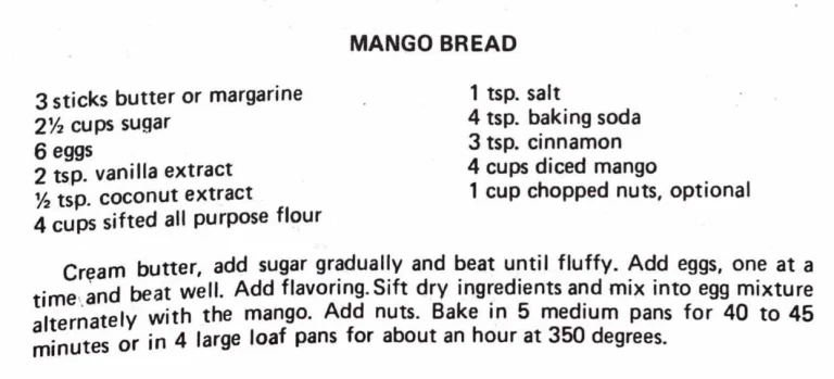 Mango Bread