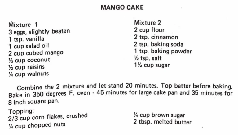 Mango Cake