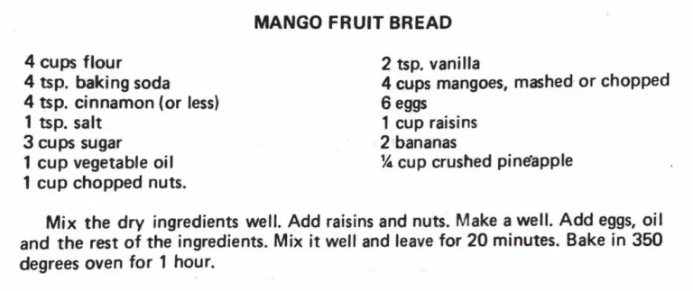 Mango Fruit Bread