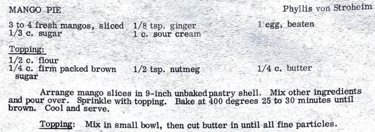 Mango Pie
