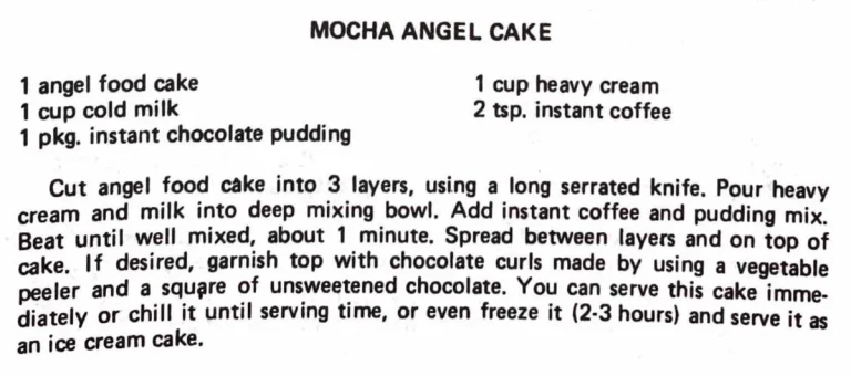 Mocha Angel Cake