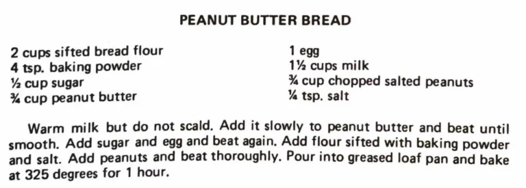 Peanut Butter Bread