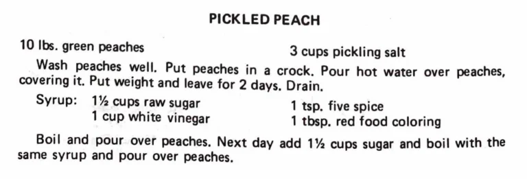 Pickled Peach