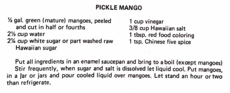 Pickle Mango