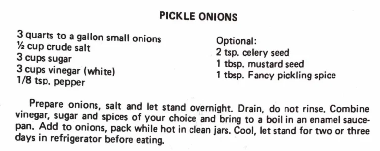 Pickle Onions