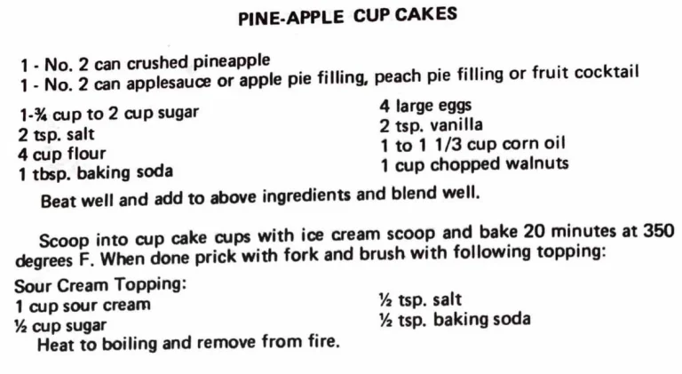 Pine-Apple Cup Cakes