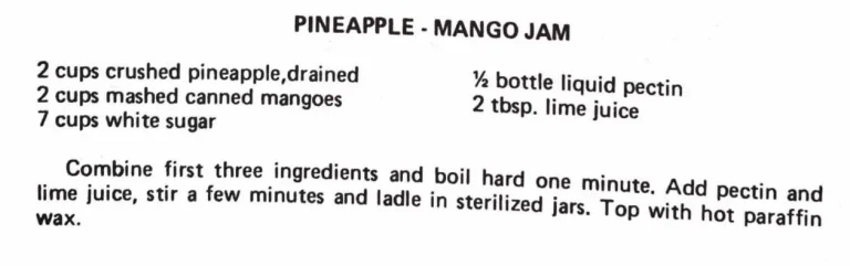 Pineapple – Mango Jam
