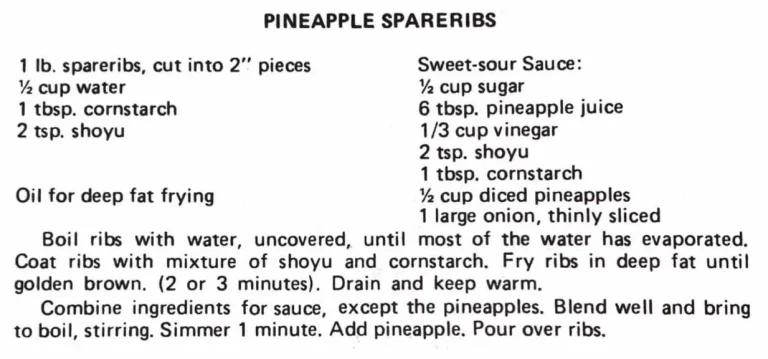 Pineapple Spareribs