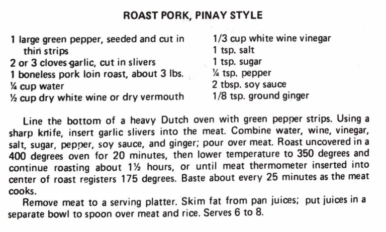 Roast Pork, Pinay Style