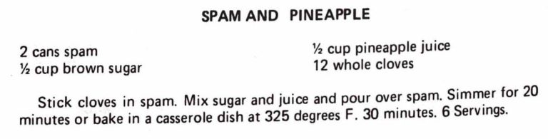 Spam and Pineapple