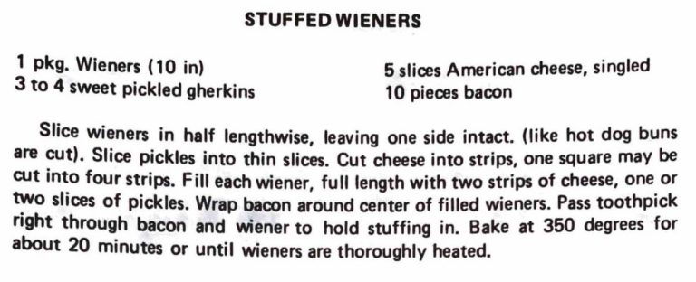 Stuffed Wieners