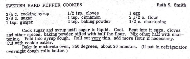 Swedish Hard Pepper Cookies