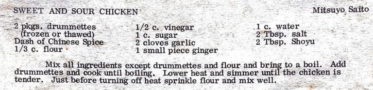 Sweet and Sour Chicken