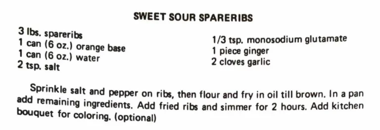 Sweet Sour Spareribs