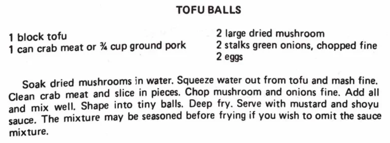 Tofu Balls