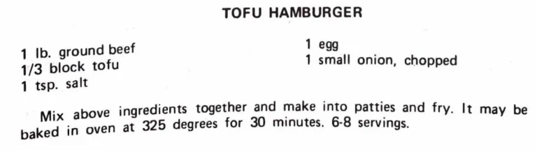 Tofu Hamburger