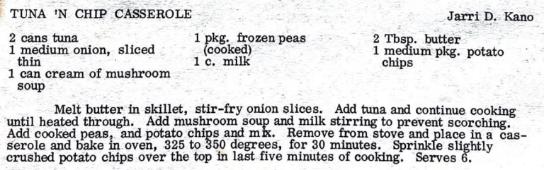 Tuna ‘N Chip Casserole