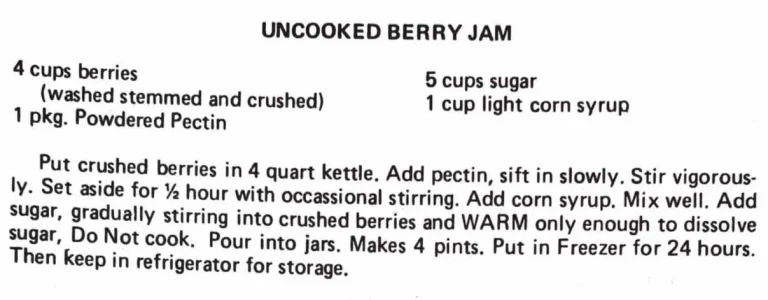 Uncooked Berry Jam