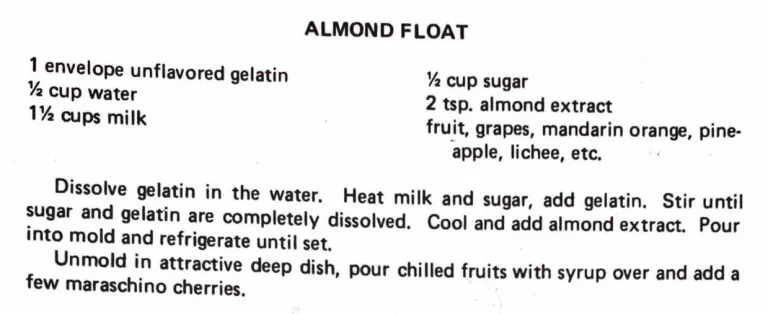 Almond Float