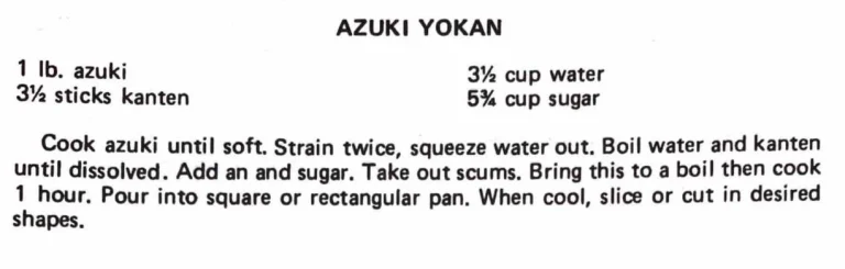 Azuki Yokan