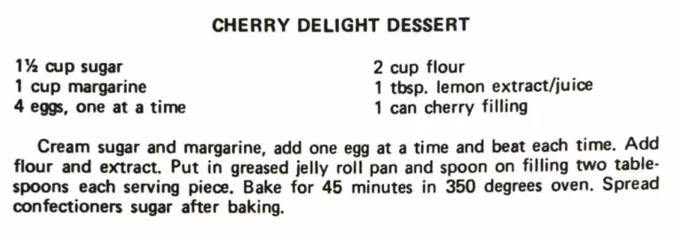 Cherry Delight Dessert