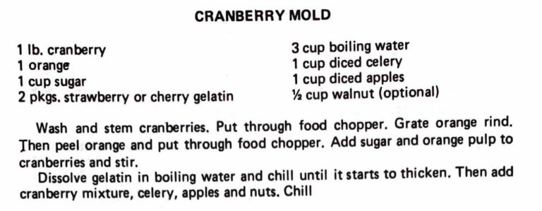 Cranberry Mold
