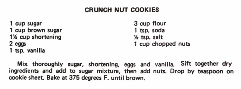 Crunch Nut Cookies