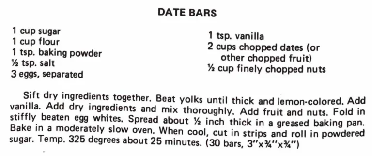 Date Bars #2