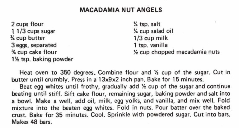 Macadamia Nut Angels